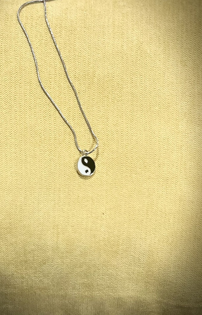 Silver Yin&Yang neckless
