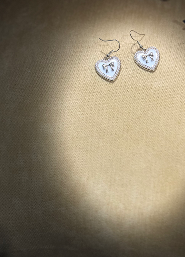 gold and white pearl earrings