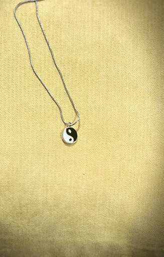 Silver Yin&Yang neckless