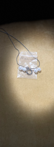 pearl silver necklace